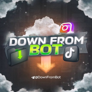 DownFromBot | instagram, youtube, pinterest, snapchat, save logo